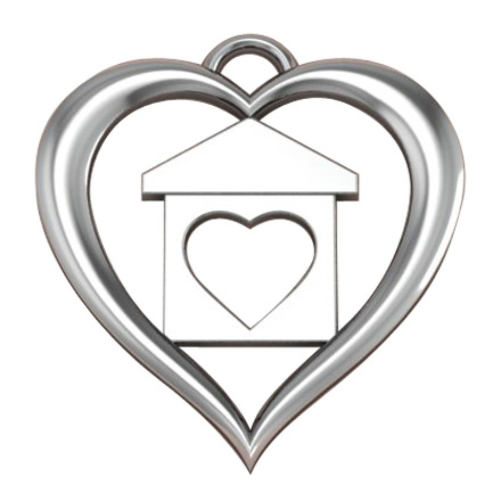 EveryChild Sterling House with Open Heart Pendant